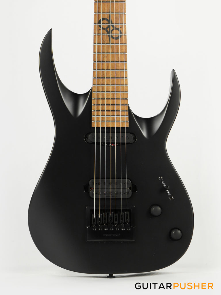 Solar Guitars AB1.7C Carbon Black Matte 7-String Electric Guitar With ...